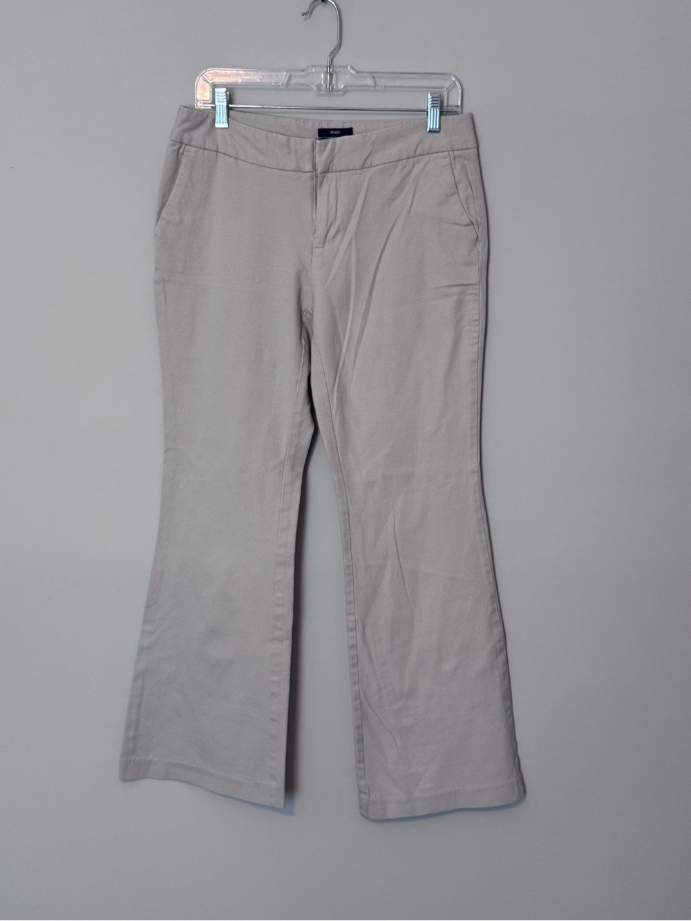 Gap Aubrey Stretch Pants Women’s 6R Beige Bootcut Y2K Trousers